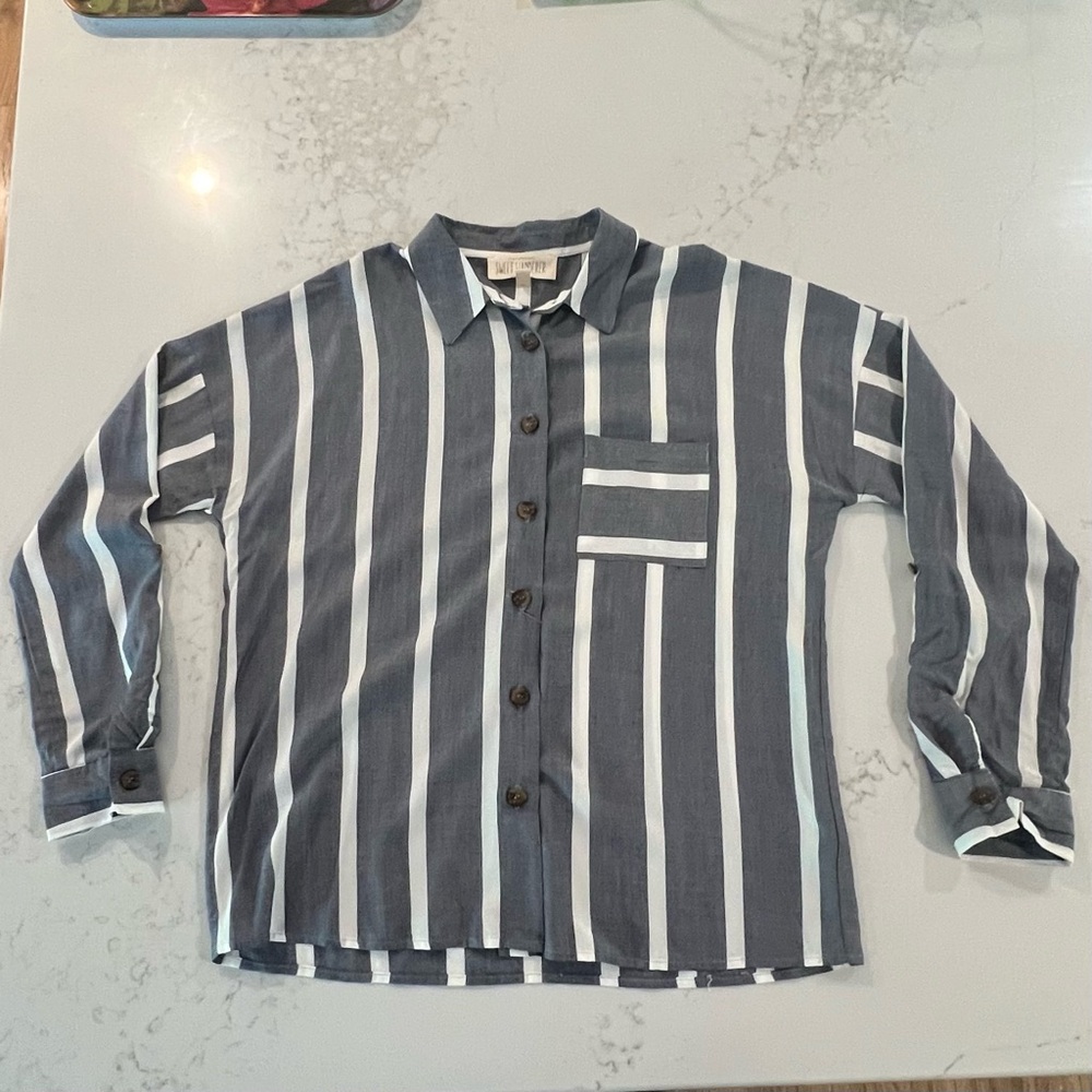 Lined Casual Button Down Shirt